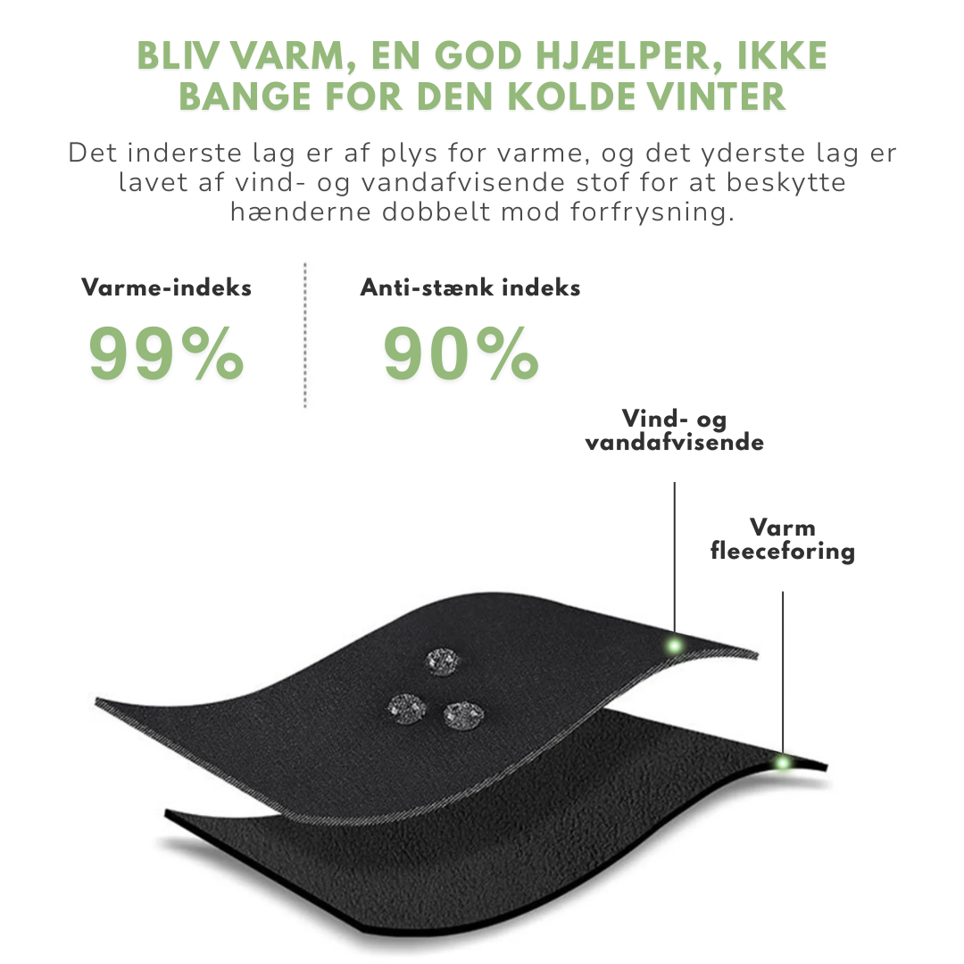 Herre Vinterhandsker – Fleeceforet – Touchscreen