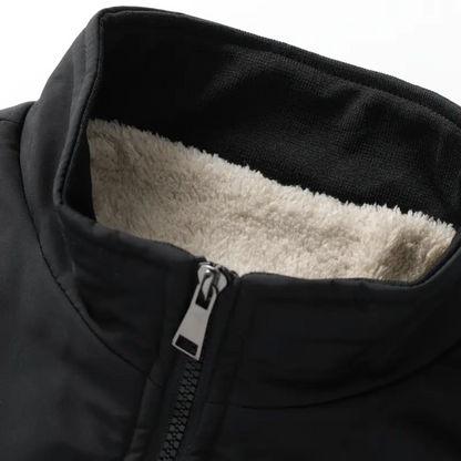 Herre Fleecejakke – Ståkrave – Varm & Komfortabel