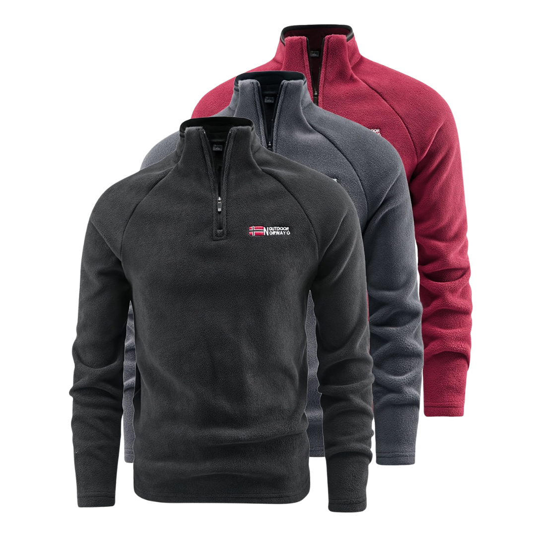 Termisk Fleece Vest til Herrer – Half-Zip & Åndbar – Vinter