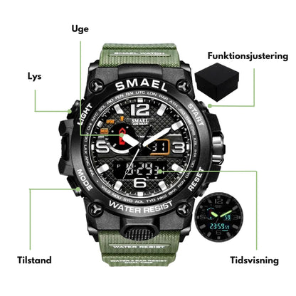 Herre Outdoor Ur – Survival, Sport &  Bjergture