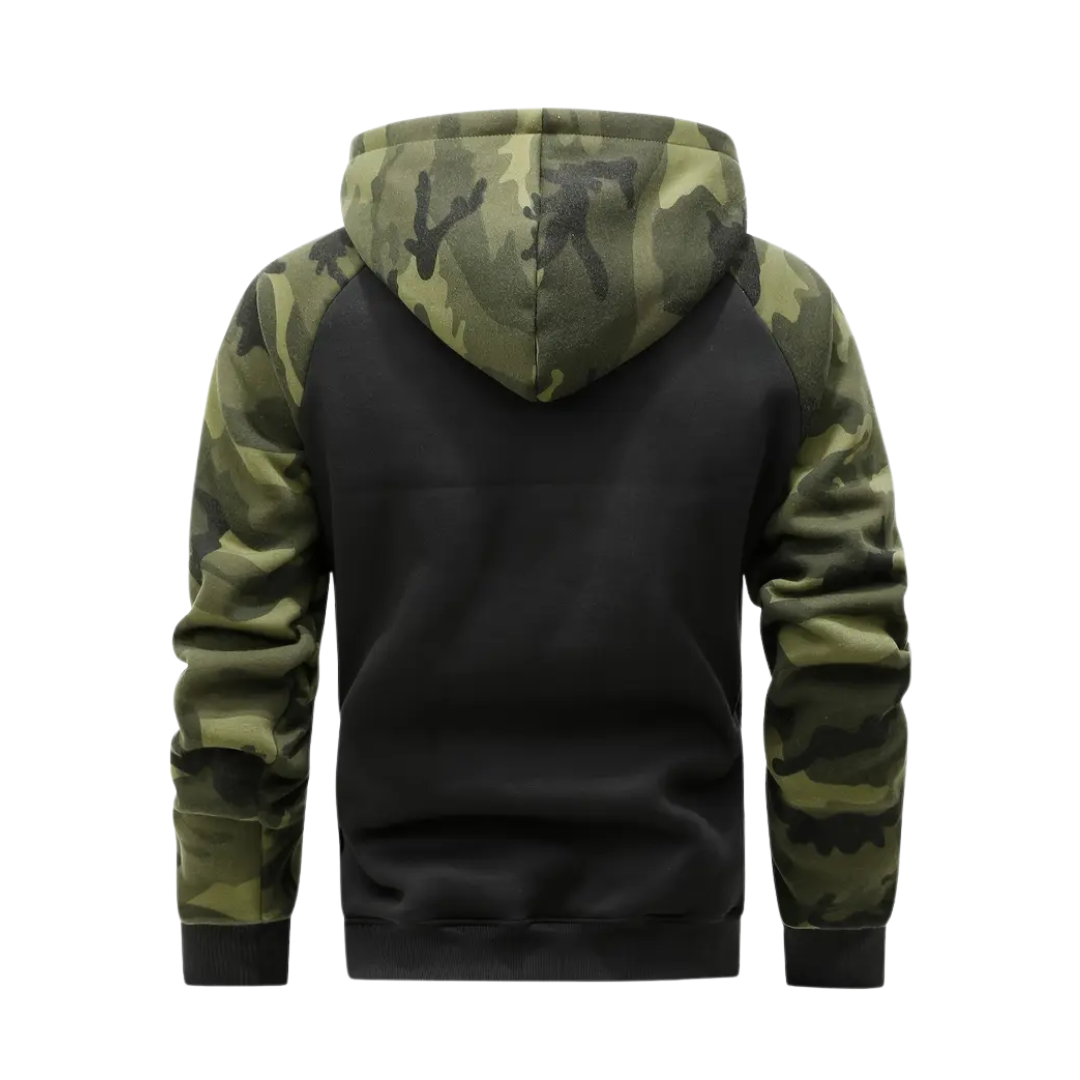 Herre Camo Fleece Hoodie – Varm & Komfortabel – Vinter & Efterår