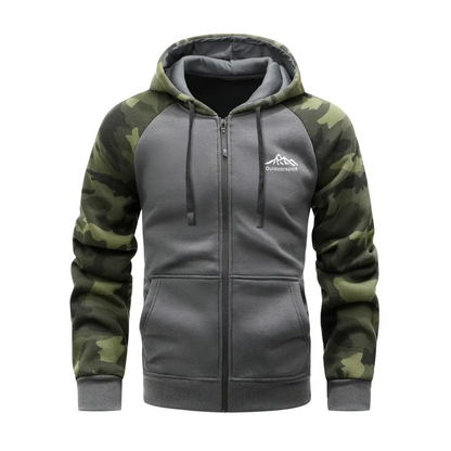 Herre Camo Fleece Hoodie – Varm & Komfortabel – Vinter & Efterår