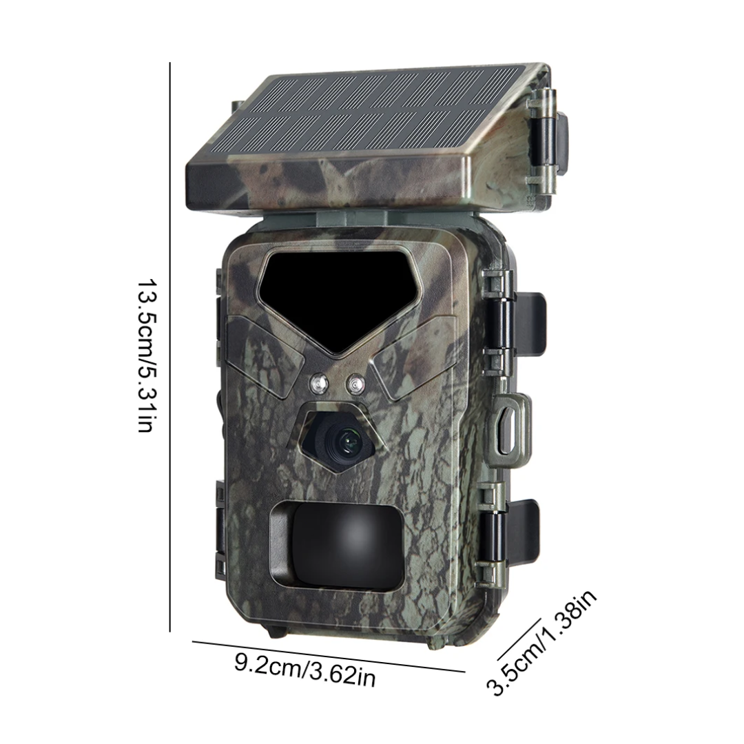 Vildtkamera – 20MP Full HD – Solpanel – Nattesyn – Hurtig Registrering