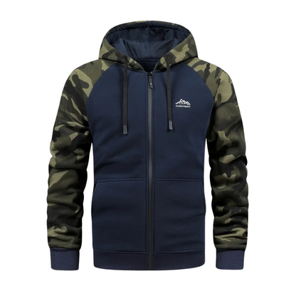 Herre Camo Fleece Hoodie – Varm & Komfortabel – Vinter & Efterår