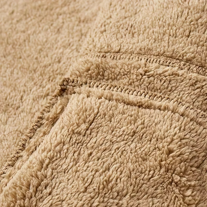 Herre Vinterjakke – Fleece – Fuld Lynlås med Hætte