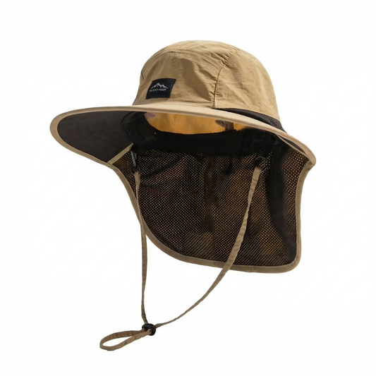 Unisex Solhat – Bred Skygge – Med Nakkebeskyttelse