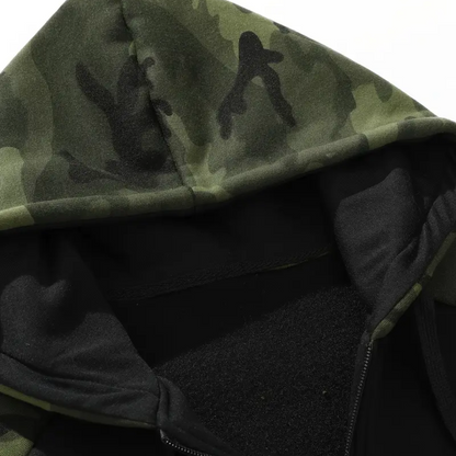 Herre Camo Fleece Hoodie – Varm & Komfortabel – Vinter & Efterår