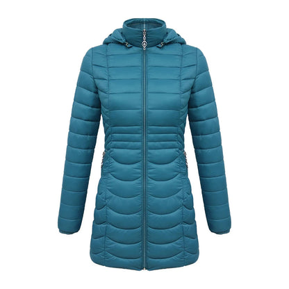 Parka jakke dame taljeret silhuet