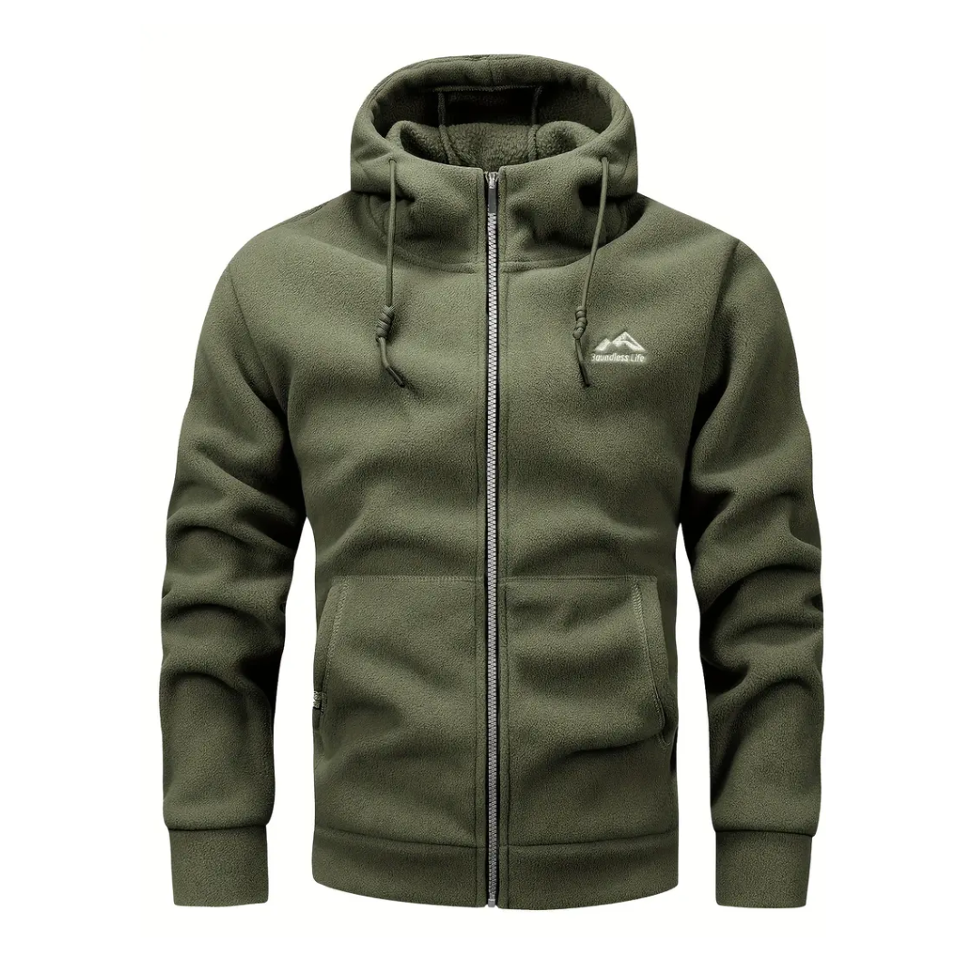 Herre Fleece Vest med Lynlås – Komfortabel & Åndbar – Vinter & Efterår