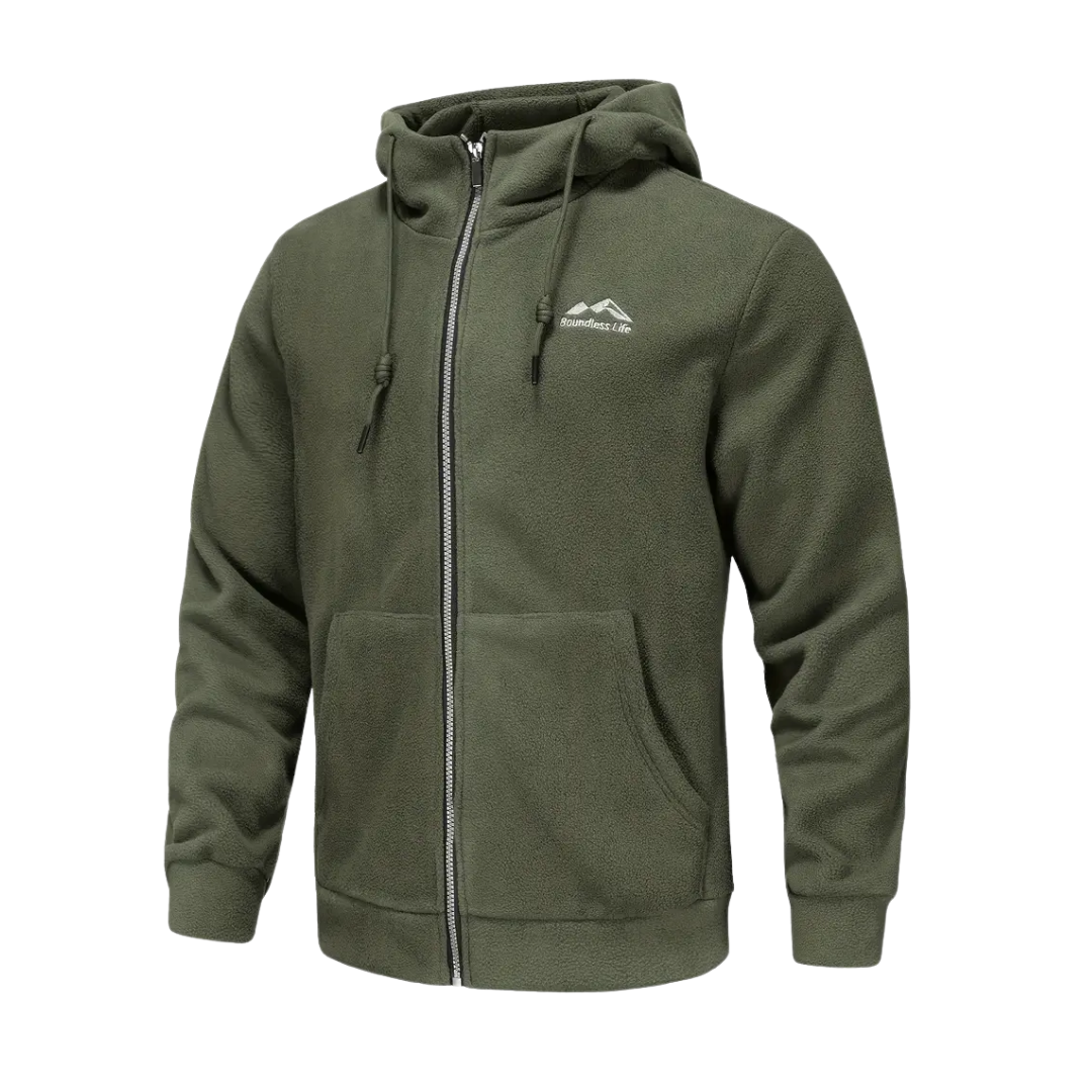 Herre Fleece Vest med Lynlås – Komfortabel & Åndbar – Vinter & Efterår