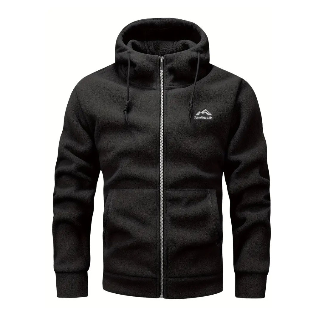 Herre Fleece Vest med Lynlås – Komfortabel & Åndbar – Vinter & Efterår