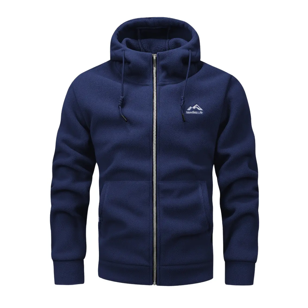 Herre Fleece Vest med Lynlås – Komfortabel & Åndbar – Vinter & Efterår