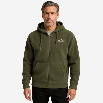 Herre Fleece Vest med Lynlås – Komfortabel & Åndbar – Vinter & Efterår