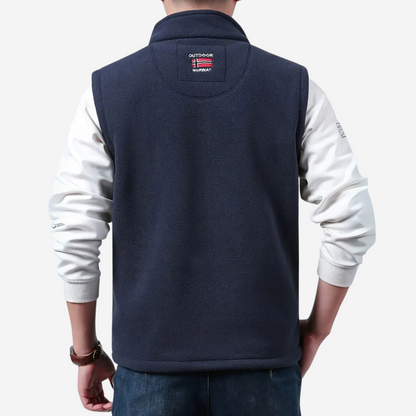 Herre Fleece Outdoor Bodywarmer – Foret – Efterår/Vinter