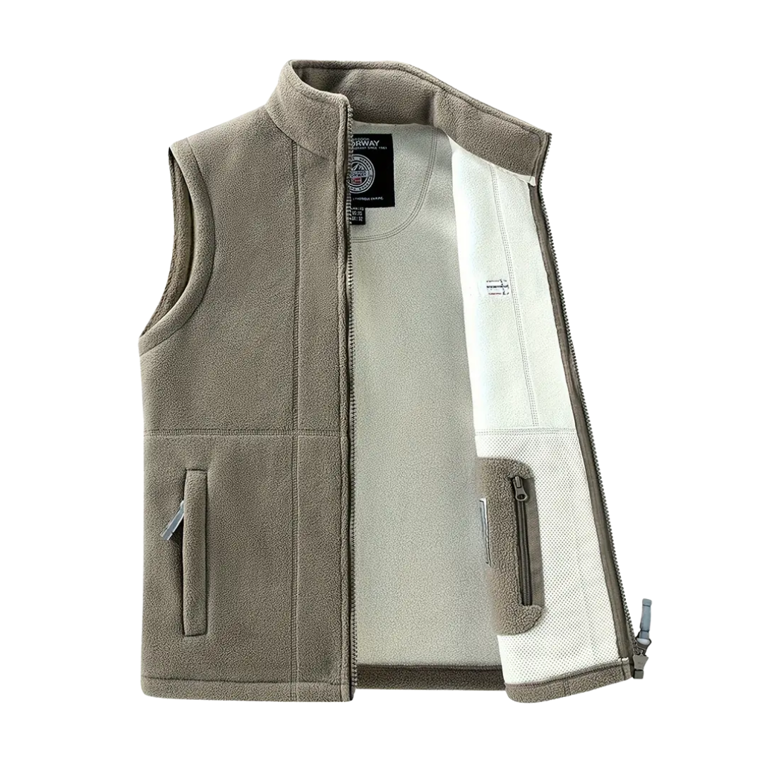 Herre Fleece Outdoor Bodywarmer – Foret – Efterår/Vinter