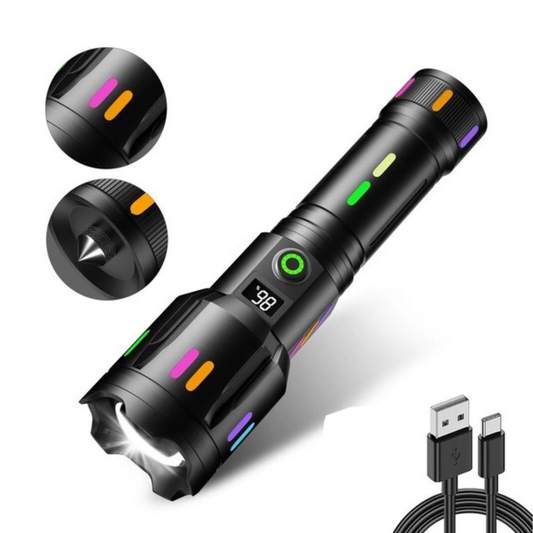 Militaire Zaklamp - LED Oplaadbaar - 9000 Lumen