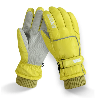 Dame Thermo Skihandsker – Selvlysende – Touchscreen Kompatible