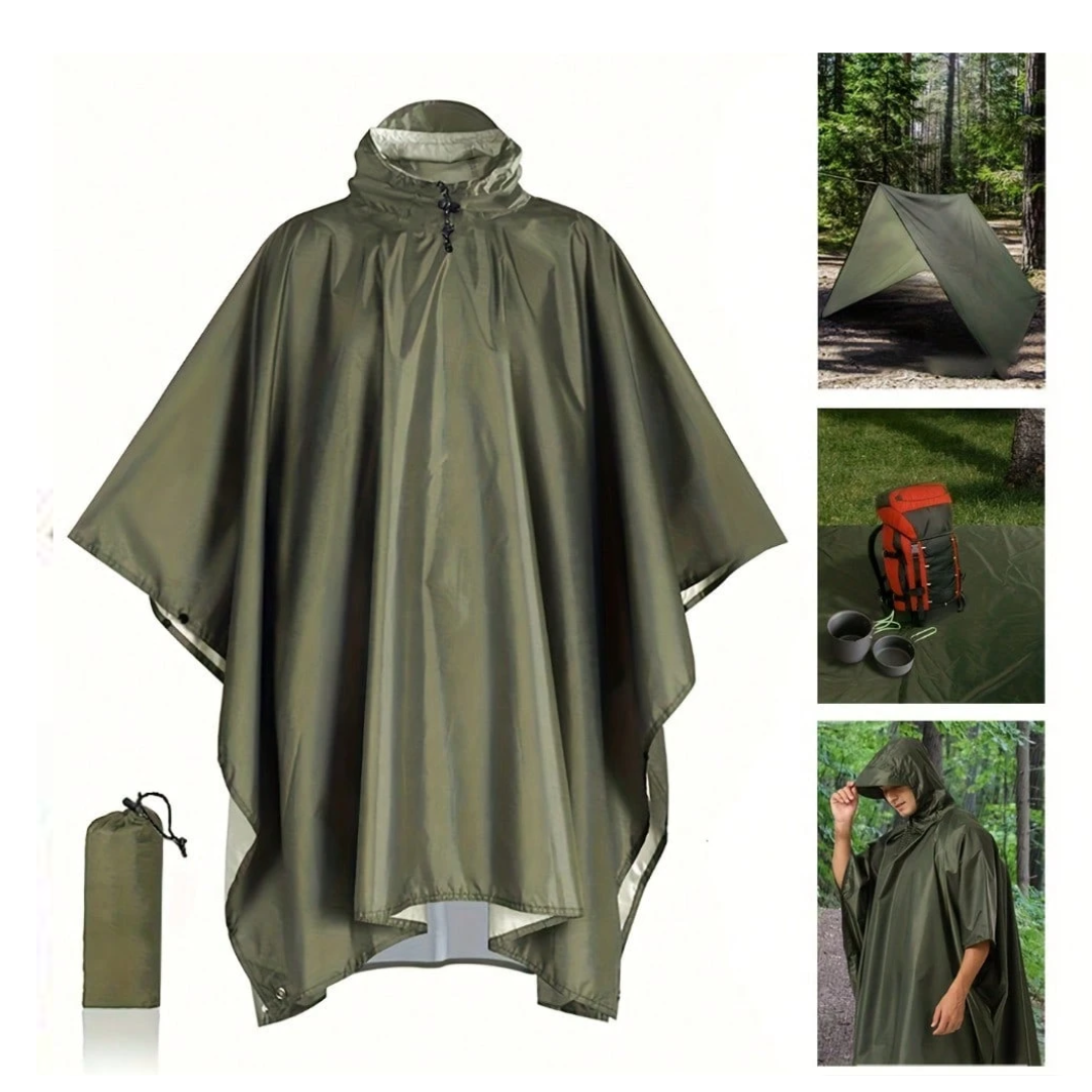 Letvægts Regnponcho – Vandtæt, Åndbar & Multifunktionel