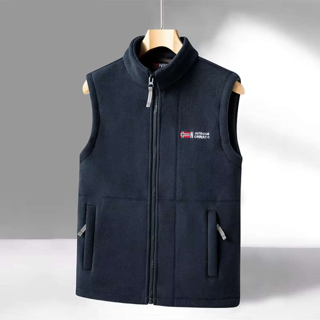 Herre Fleece Outdoor Bodywarmer – Foret – Efterår/Vinter