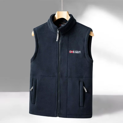 Herre Fleece Outdoor Bodywarmer – Foret – Efterår/Vinter