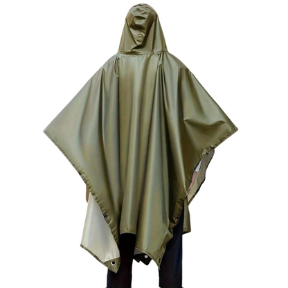Letvægts Regnponcho – Vandtæt, Åndbar & Multifunktionel