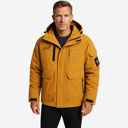 Herre Outdoor Jakke – Vindtæt & Vandtæt – Foret
