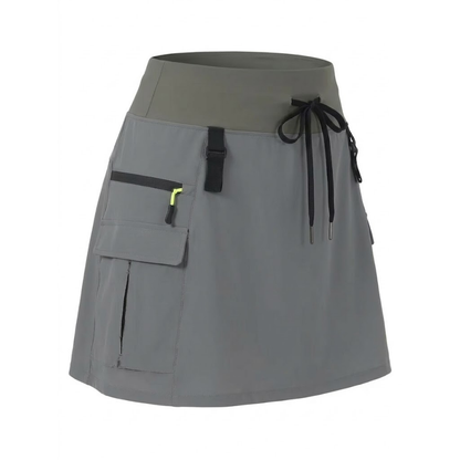 Dame Cargo Skort – Høy Midje – Innebygde Shorts