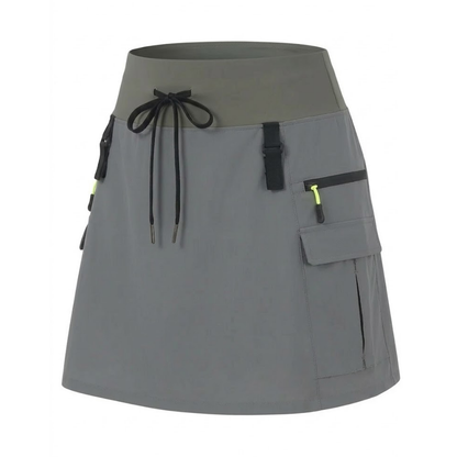 Dame Cargo Skort – Høy Midje – Innebygde Shorts