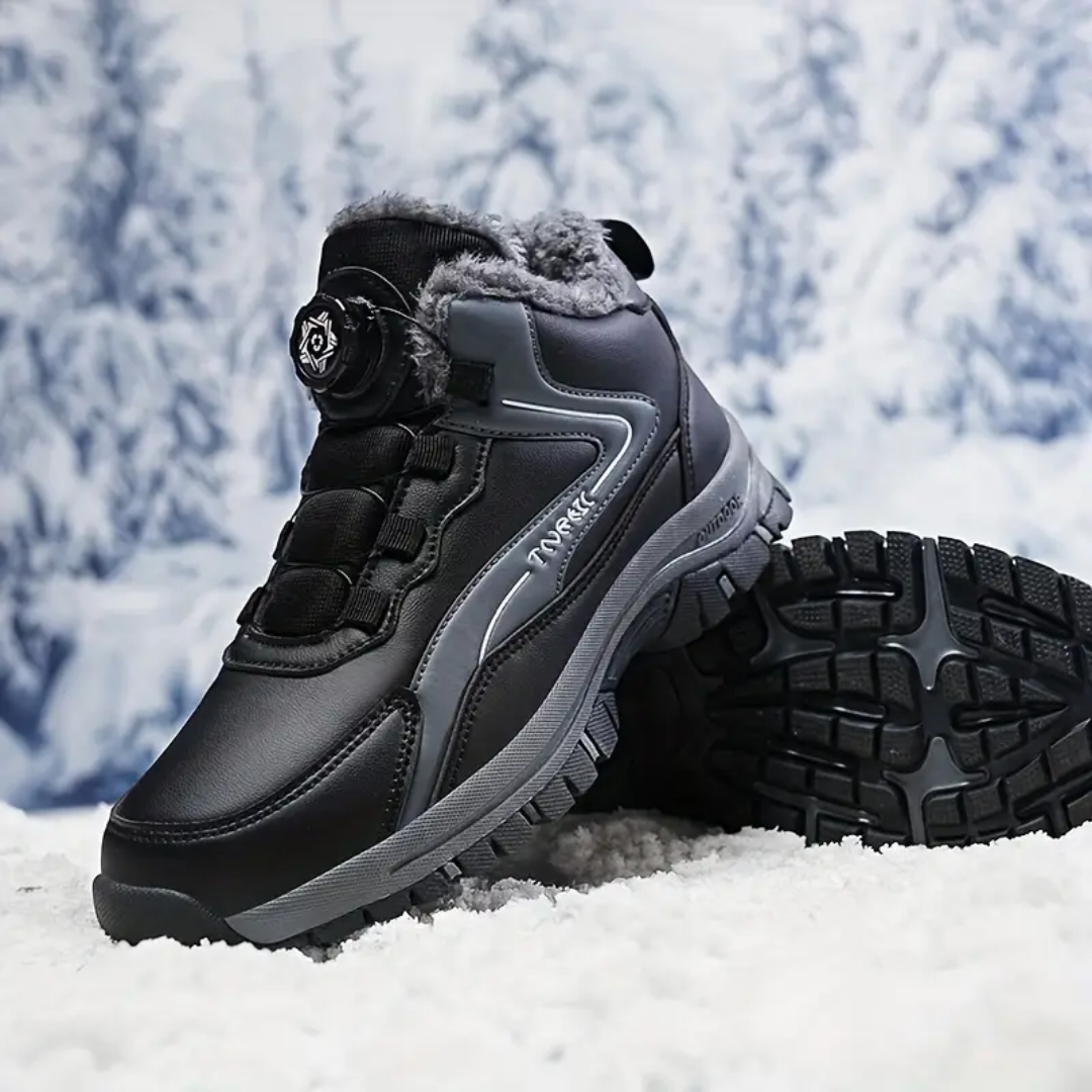 Herre Vinter Outdoor Sko – Fleeceforet – Skridsikker Sål