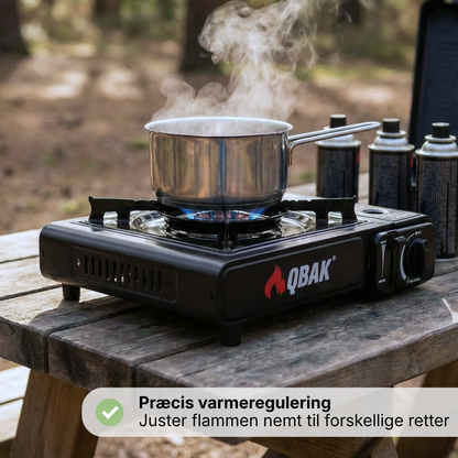 Bærbart campingkomfur – Automatisk tænding – Præcis varmeregulering
