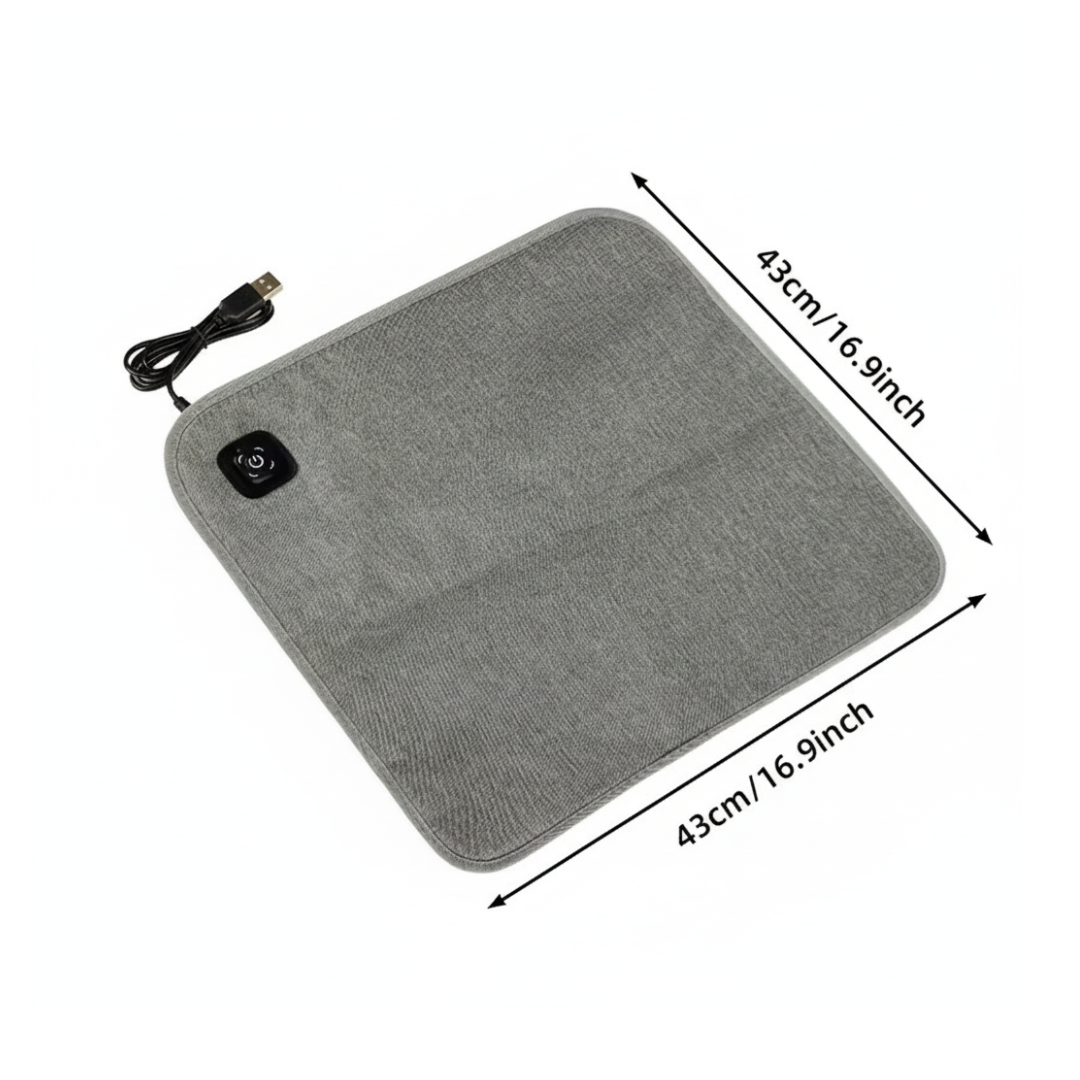 Opvarmet siddepude – USB-drevet – Bærbar & Komfortabel