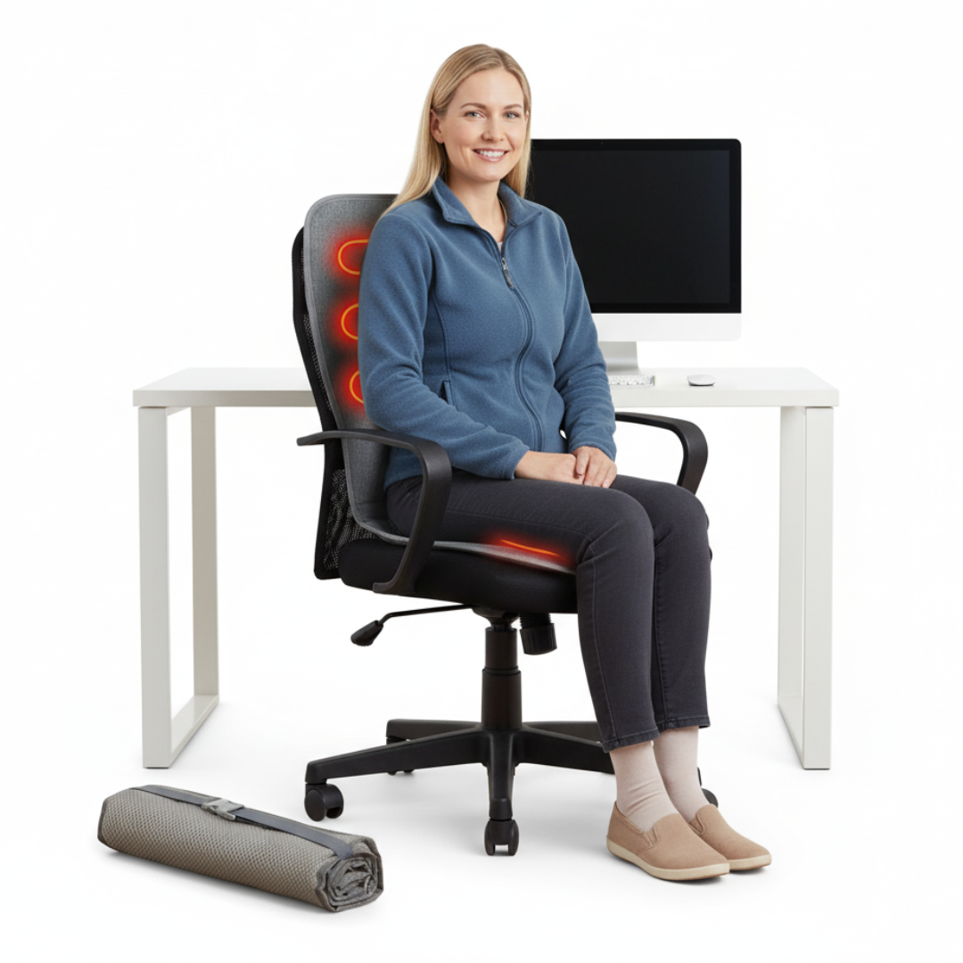 Opvarmet siddepude – USB-drevet – Bærbar & Komfortabel