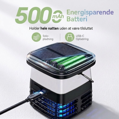 Solcelle Myggelampe - Insektdræber Elektrisk - Campinglygte