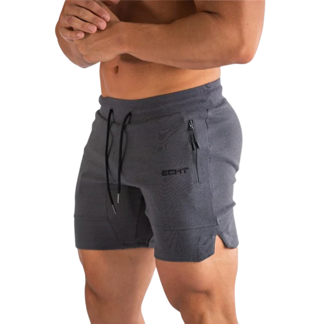 Herre sportshorts – lynlåslommer & hurtigttørrende – træning