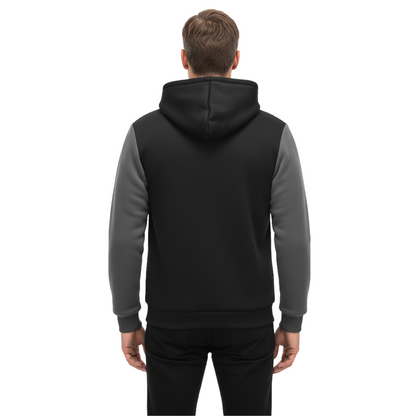 Herre Fleece Vest – Med Hætte – Foret