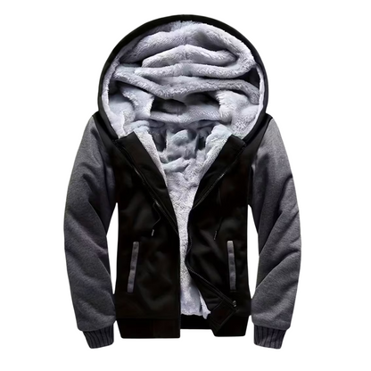 Herre Fleece Vest – Med Hætte – Foret