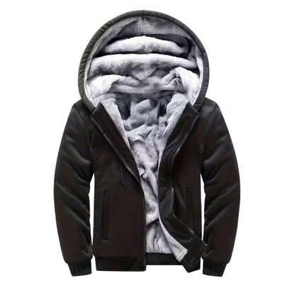 Herre Fleece Vest – Med Hætte – Foret