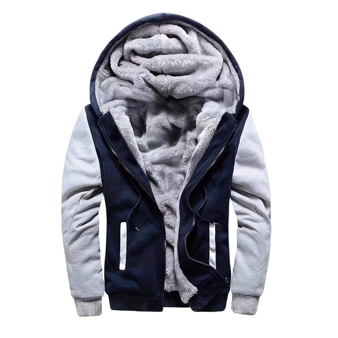 Herre Fleece Vest – Med Hætte – Foret