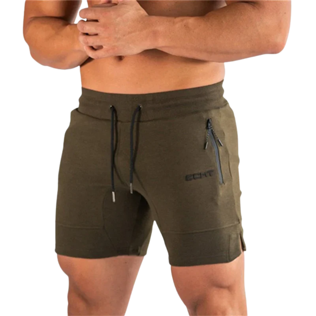 Herre sportshorts – lynlåslommer & hurtigttørrende – træning