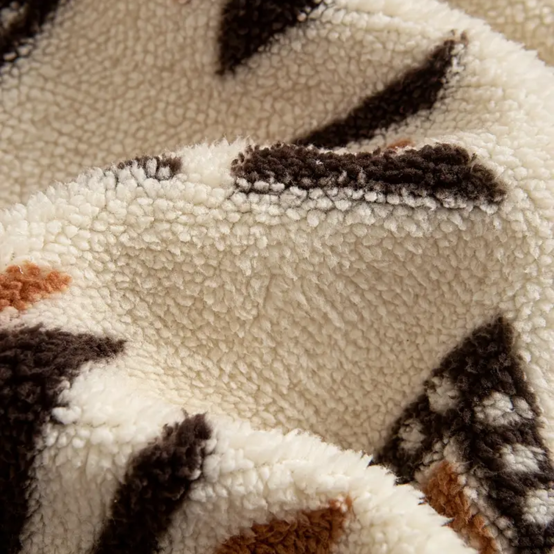 Herre Fleecegenser – Løs Passform – Tribal Print
