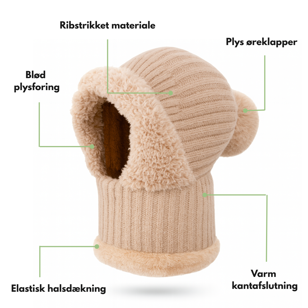 Dame Vinter Balaclava – Pasform – med Plys Øreklapper