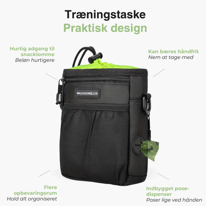 Hundesnack Taske – Bærbar Træningspouch – Med Pøllepose Dispenser