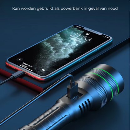 LED Zaklamp - Zoombaar 3 KM - Extreem Helder