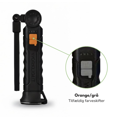 Genopladelig arbejdslampe – USB-C – magnetisk håndfri brug