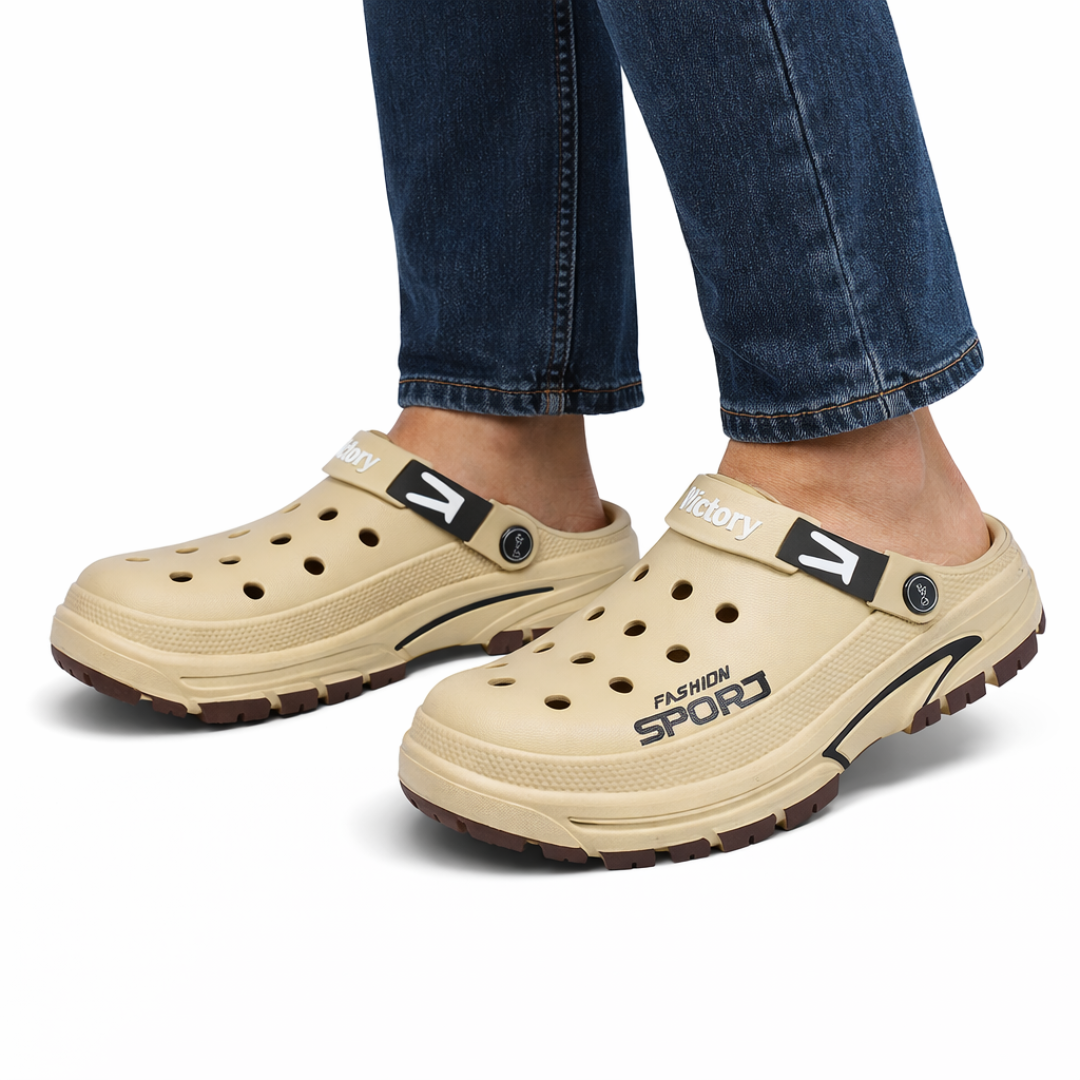 Herre Komfort Clogs – Skridsikker Sål – Åndbart Casual Design