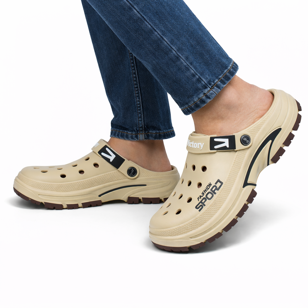 Herre Komfort Clogs – Skridsikker Sål – Åndbart Casual Design