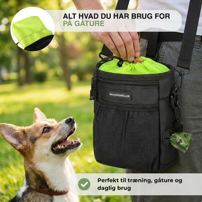 Hundesnack Taske – Bærbar Træningspouch – Med Pøllepose Dispenser