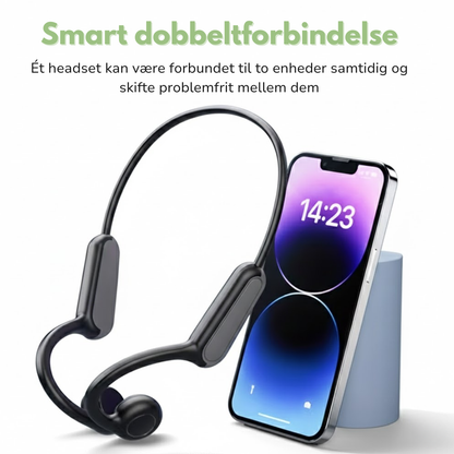 Open-ear sportshøretelefoner – knogleledning – lang batteritid