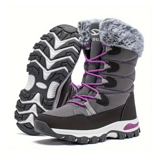 Dame Vinter Snowboots – Varm Foring – Halvhøj Stil