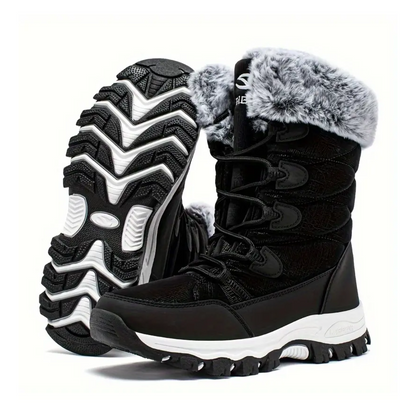 Dame Vinter Snowboots – Varm Foring – Halvhøj Stil